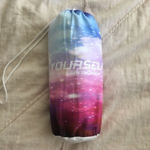 Yoga mat towel in “galaxy” print, used once
